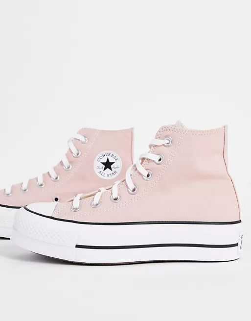 Converse Chuck Taylor Lift platform trainers in pink | ASOS (Global)