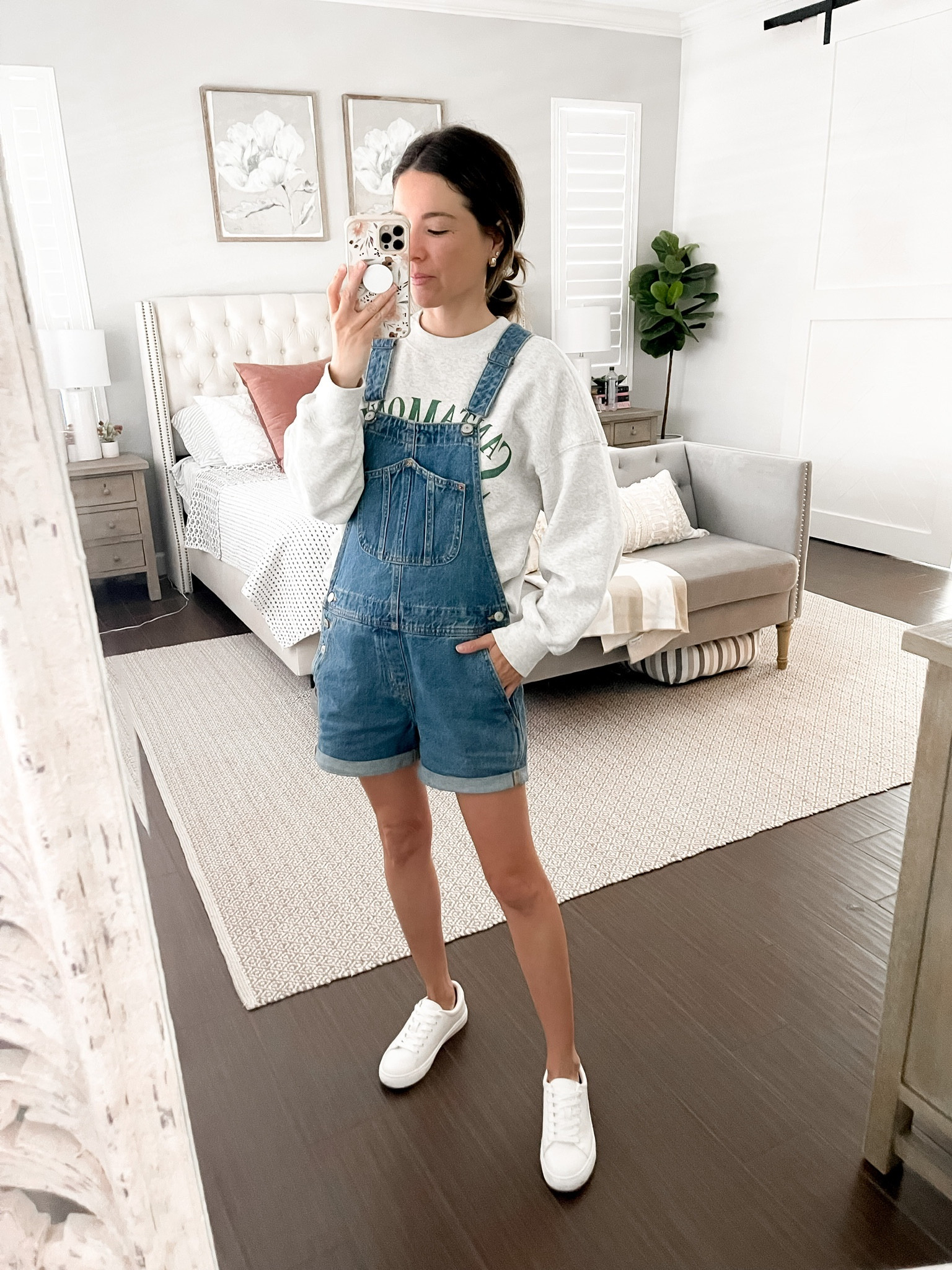 Casual outfit ideas - cute and comfy outfits - summer outfit inspo - overall outfit - white sneakers - petite outfits - weekend outfits - simple outfits - cute overalls - OOTD

#LTKSeasonal #LTKFind #LTKstyletip