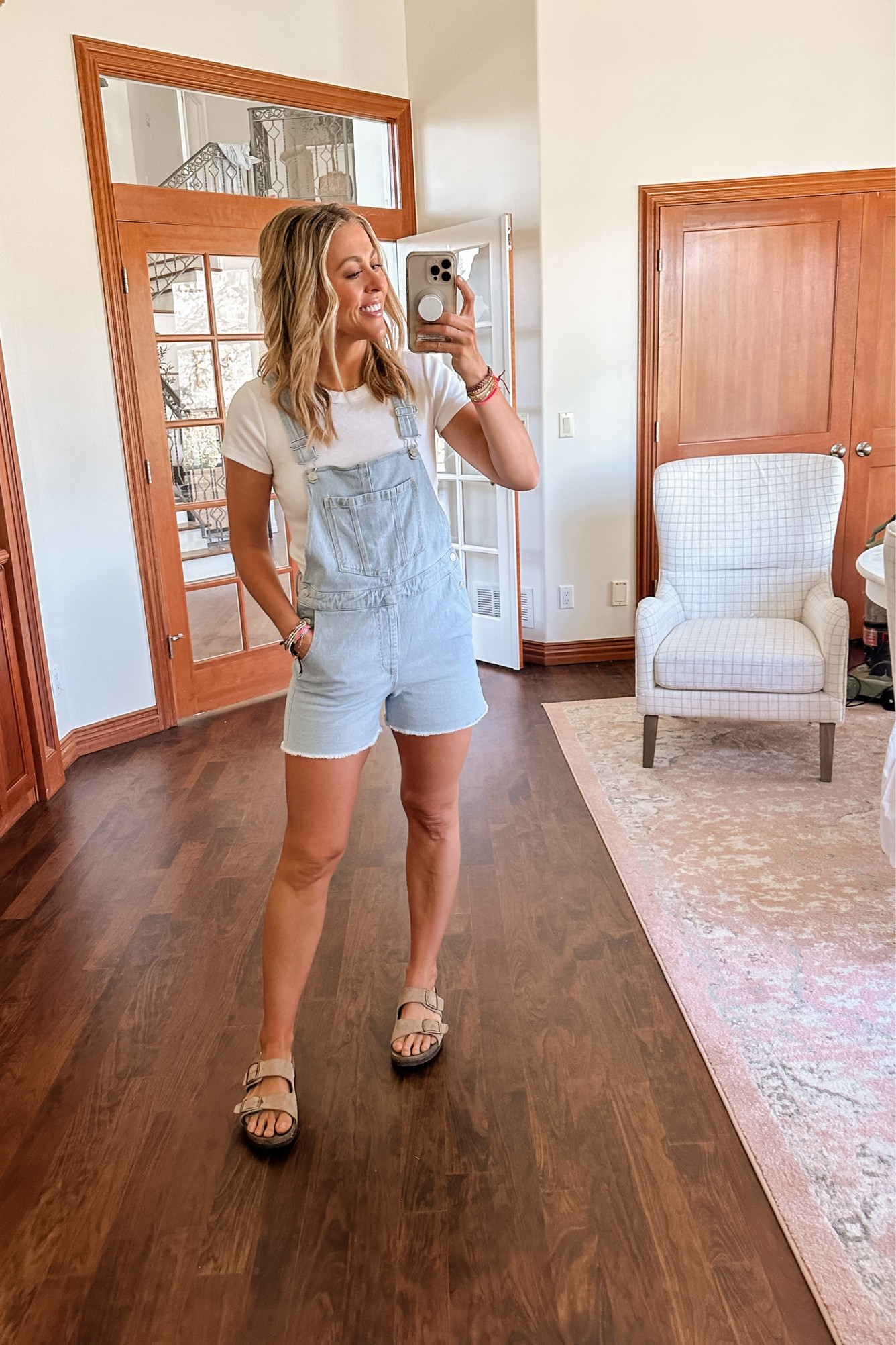 These shortalls from Walmart run small! I have medium, need a large. 