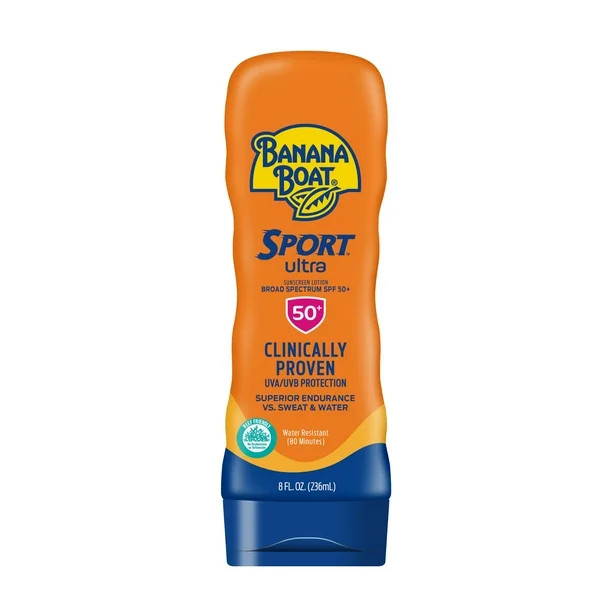 Banana Boat Sport Ultra Sunscreen Lotion 8 Oz, 50 SPF, Reef Friendly Sunblock, Water Resistant (8... | Walmart (US)