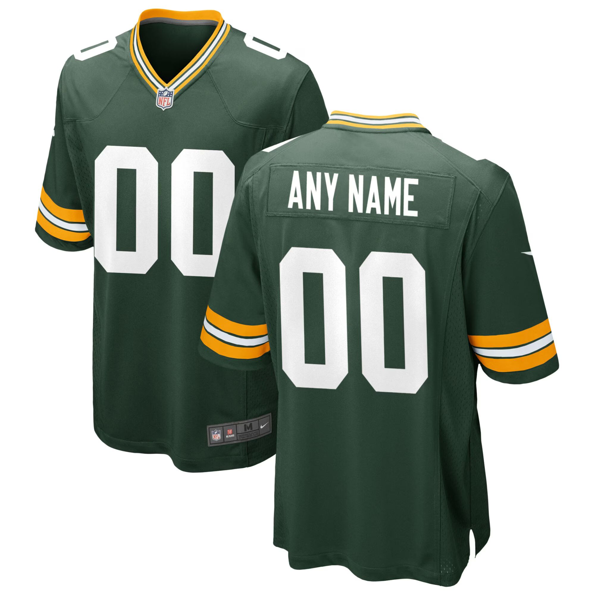 Men's Green Bay Packers Nike Green Custom Team Game Jersey | NFL Shop