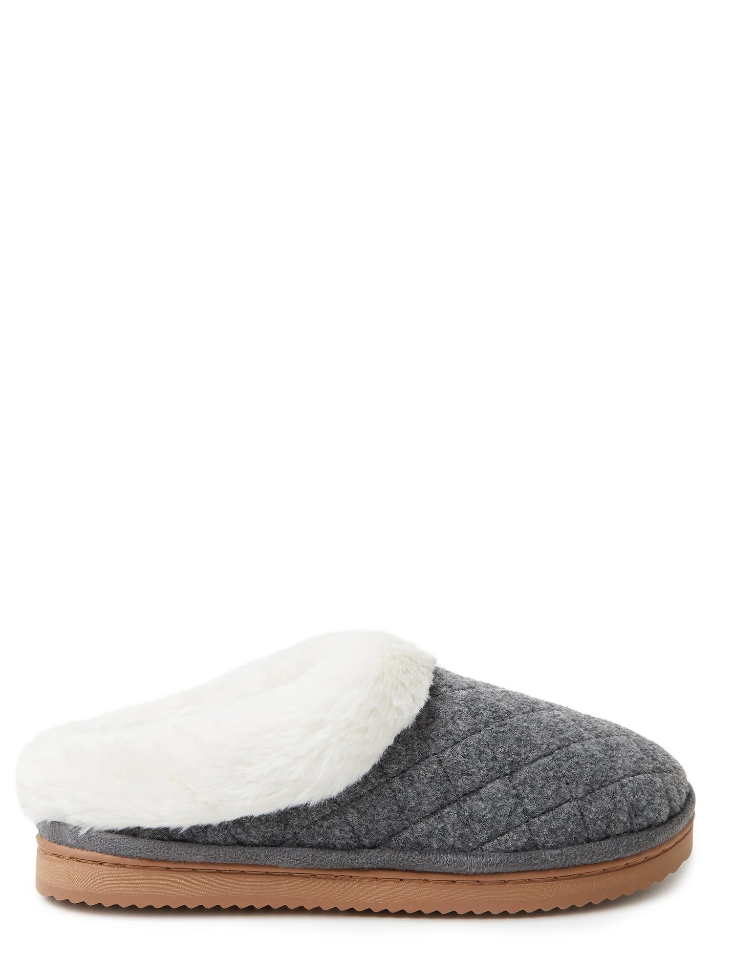 Dearfoams Cozy Comfort Wool Inspired Scuff Slippers (Women's) - Walmart.com | Walmart (US)