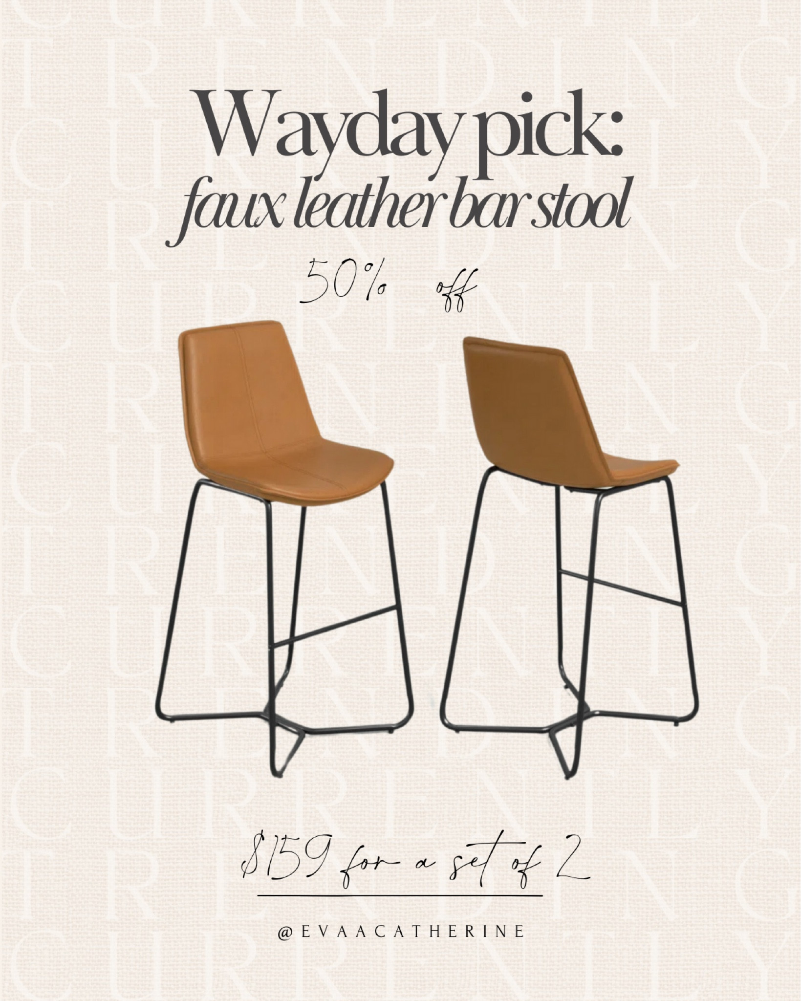 Wayday sale pick: the Kyra faux leather stool! These come in a few different heights and a currently 50% off! 🤎

#LTKHome #LTKSaleAlert