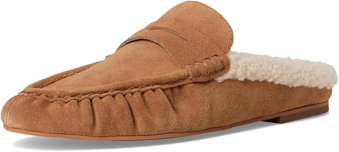 Divanne Loafer Mules for Women, Ruched Penny Loafers Slip on Flat Mules Comfortable Backless Casual Loafer Slides Shoes | Amazon (US)