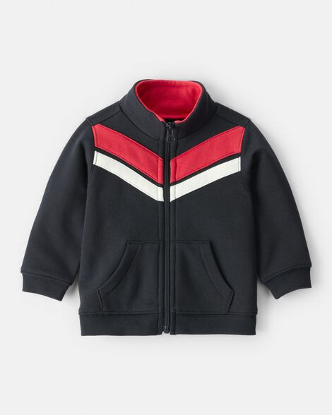 Baby Boy Zip-Up Jacket - Black | Carter's Inc