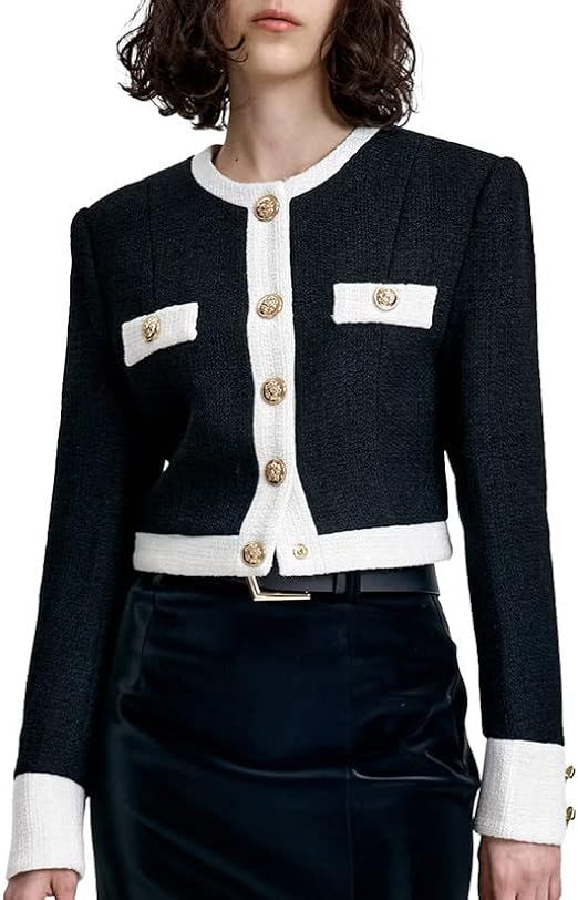 URBAN REVIVO Women's Cardigans Button-Down Long Sleeve Lightweight Knit Open-Front Cardigan Sweat... | Amazon (US)