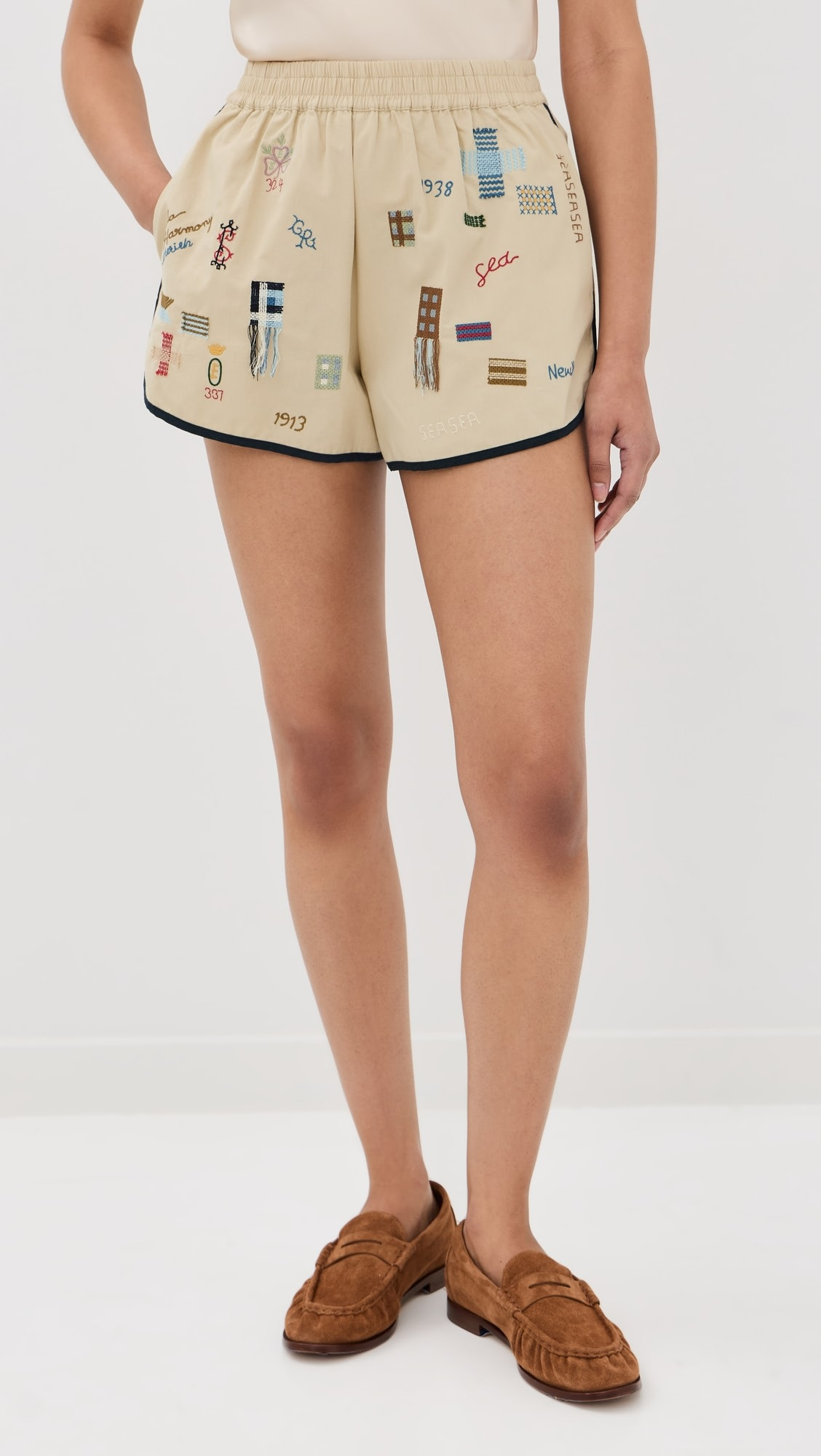 The Claira Embroidered Shorts | Shopbop