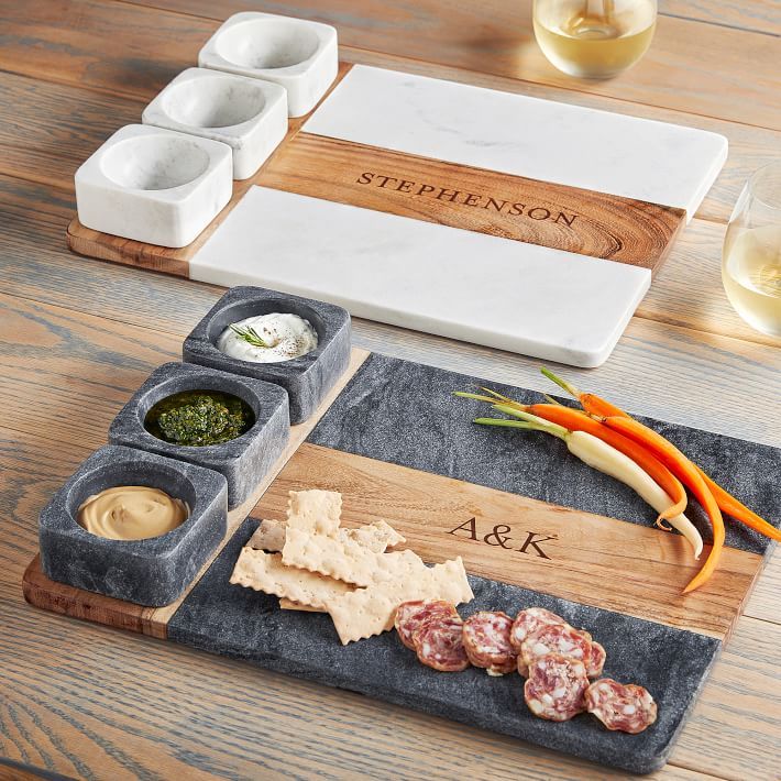 Wood and Marble Appetizer Serving Platter | Mark and Graham