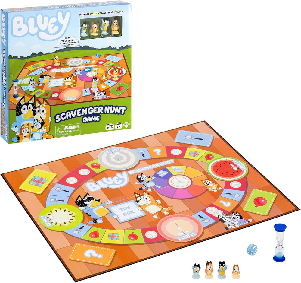 BLUEY Scavenger Hunt Game. A Fun Board Game Full of Fun Activities to Perform, Things to Find and... | Amazon (US)