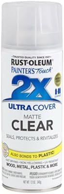 Rust-Oleum 249087 Painter's Touch Multi Purpose Spray Paint, 12-Ounce, Matte Clear | Amazon (US)