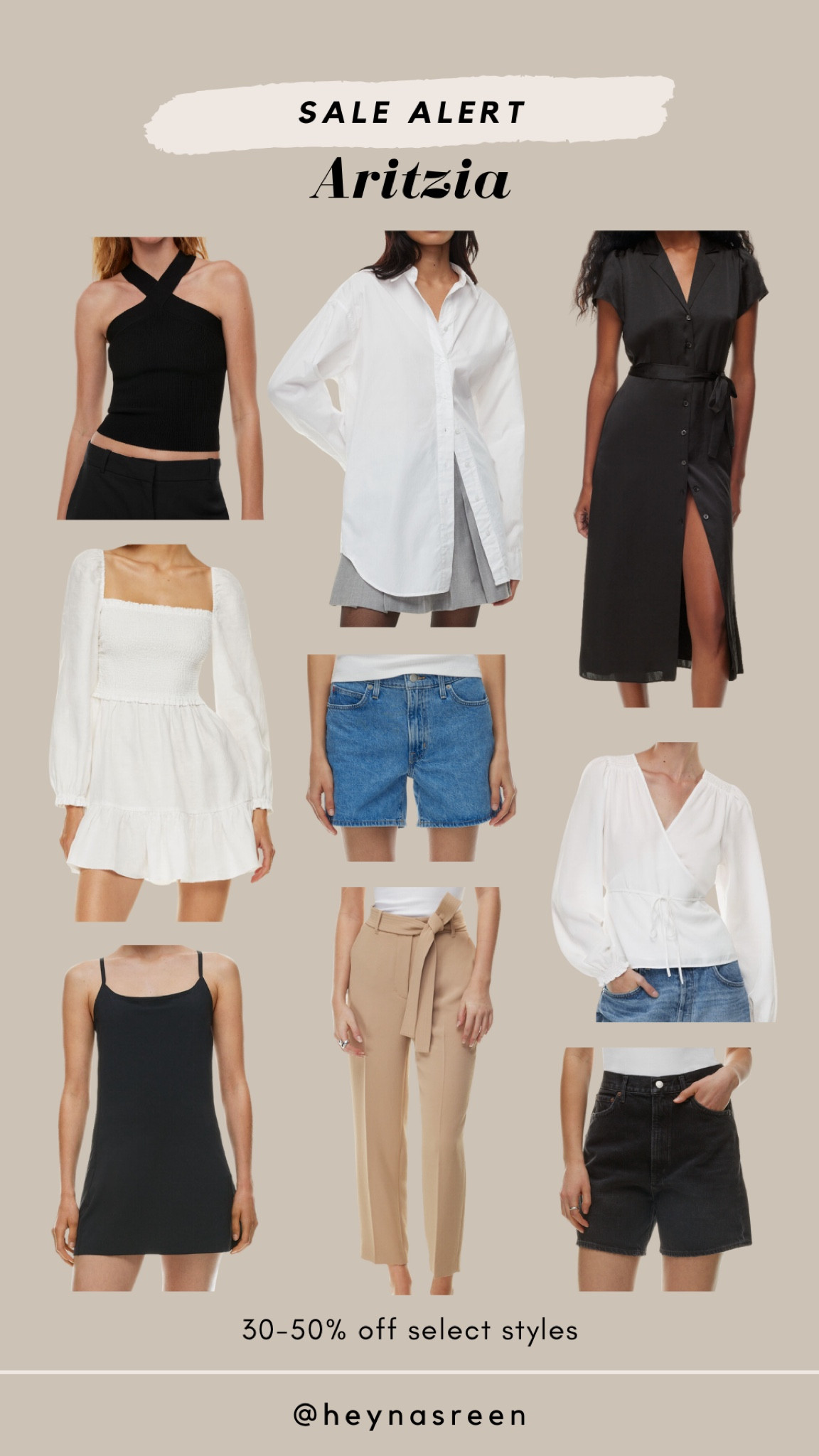 These summer essentials are on sale at Aritzia for 30-50% off! 🖤

#LTKFindsUnder100 #LTKStyleTip #LTKSaleAlert