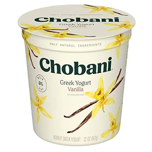 Chobani® Vanilla Blended Non-Fat Greek Yogurt 32oz | Amazon (US)