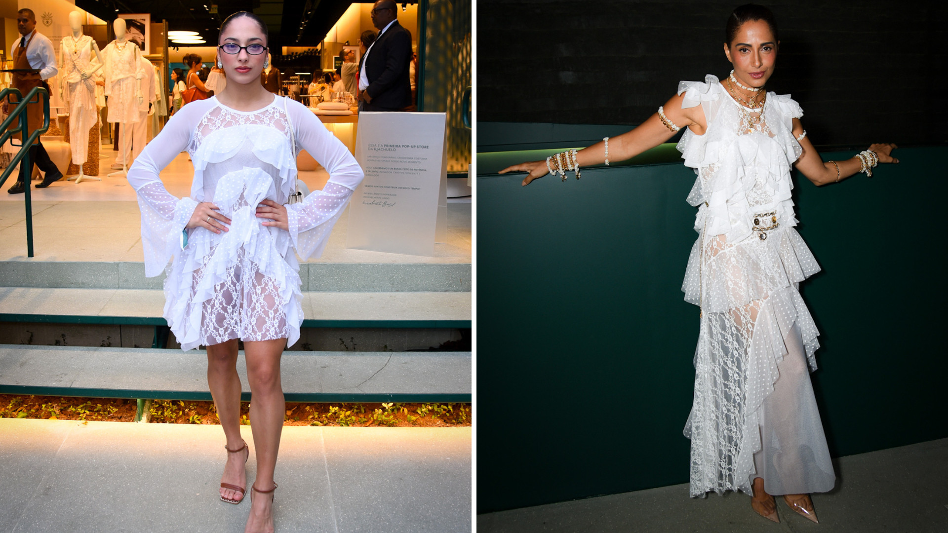 Julia Soares e Camila Pitanga vestem looks brancos da parceria entre Riachuelo e Helô Rocha.  

 #LTKbrasil #LTKdicadeestilo