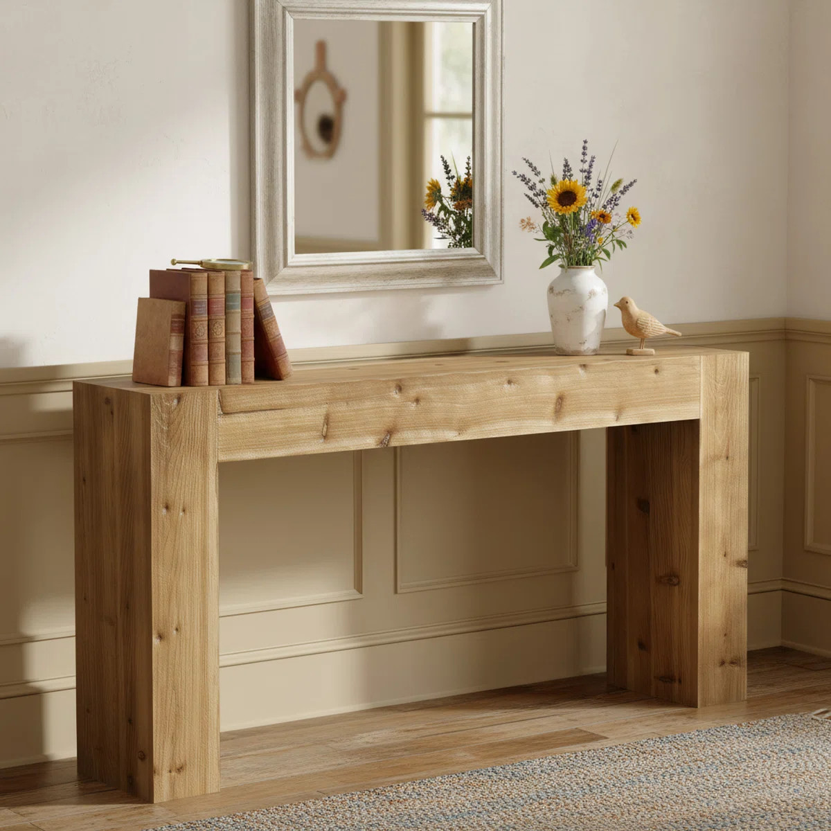 63-Inch Solid Wood Console Table | Wayfair North America