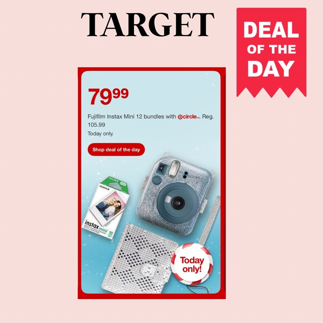 Today only Fujifilm instax on sale at Target! 









#LTKHoliday #LTKGiftGuide #LTKSaleAlert