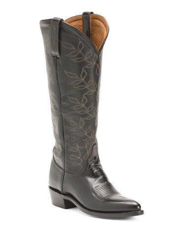 Leather Tall Western Cowboy Boots | TJ Maxx