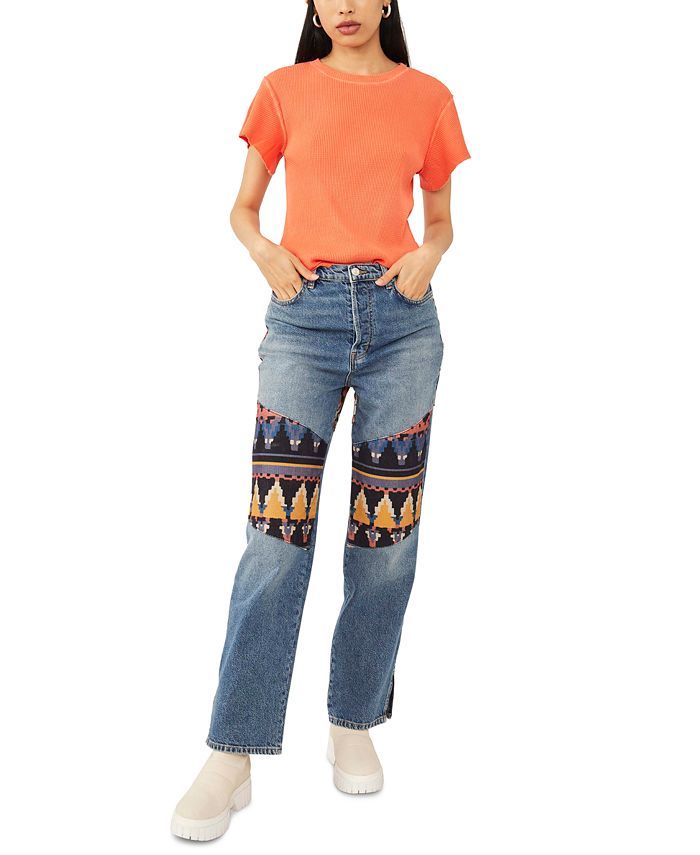 Free People Rocky Mountain Cotton Straight-Leg Jeans & Reviews - Jeans - Women - Macy's | Macys (US)