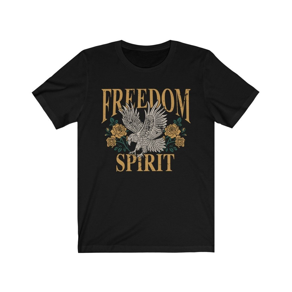 Freedom Spirit Eagle Grunge Unisex Tee | Always Stylish Mama