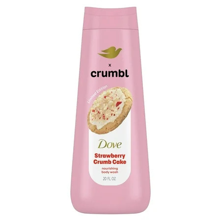 Dove Crumbl Moisturizing Liquid Body Wash Strawberry Crumb Cake 20 oz | Walmart (US)