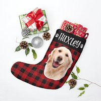 Dog Christmas Stockings - Personalized Stocking Pet Picture | Etsy (US)
