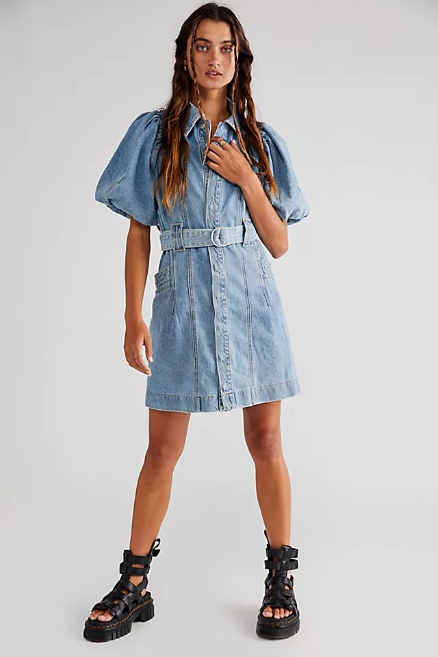 Celia Denim Mini Dress | Free People (Global - UK&FR Excluded)