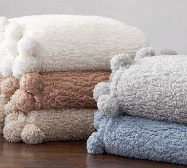 Cozy Pom Pom Throw | Pottery Barn (US)