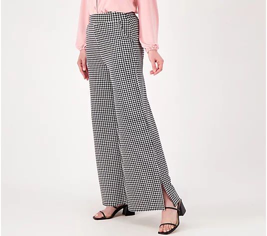 Girl With Curves Tall Ponte Wide Leg Pant - QVC.com | QVC