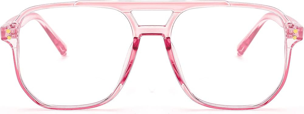 FEISEDY Blue Light Blocking Glasses Fake Nerd Clear Square Computer Lightweight Pilot Glasses Fra... | Amazon (US)