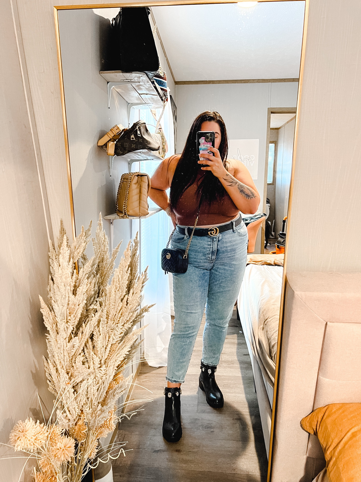 Fall outfit, Gucci, black, Amazon, booties, mocha, brown 

#LTKU #LTKSeasonal #LTKcurves