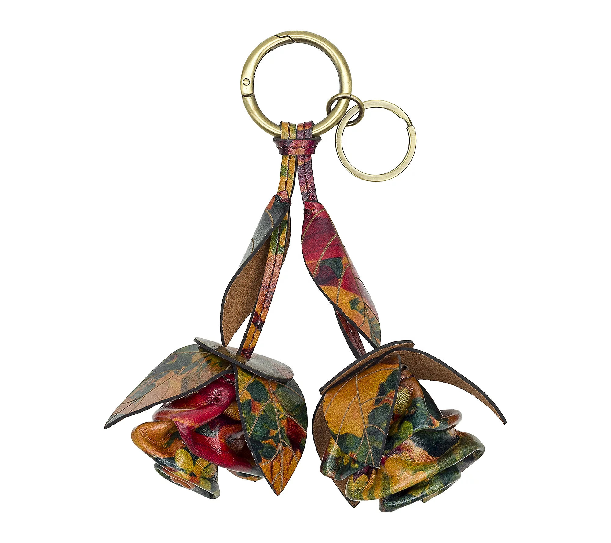 Patricia Nash Laced Rose Bag Charm - Multi Prin t | QVC