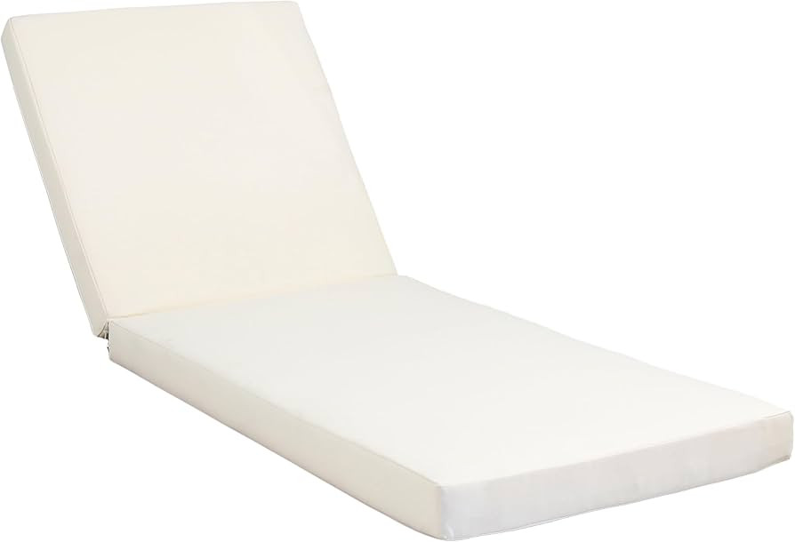 Merax Outdoor Chaise Lounge Cushion \u2013 2-Section Foldable Replacement Pad with Water-Resistan... | Amazon (US)