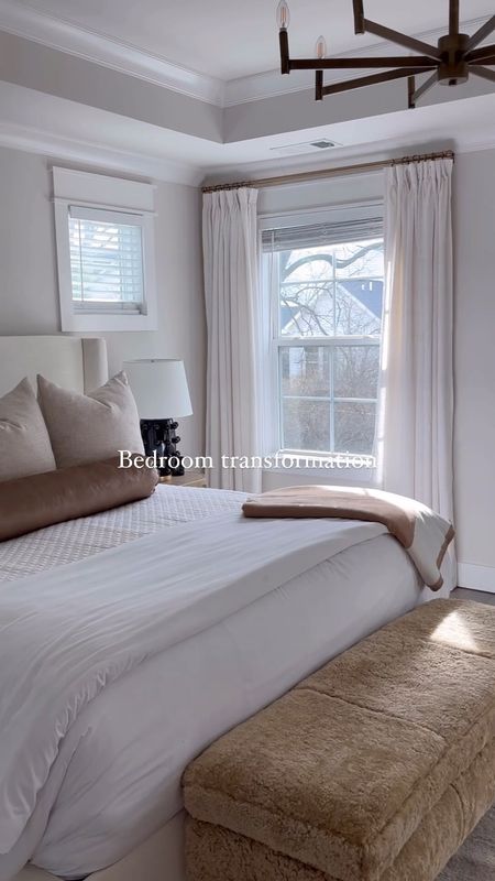 Neutral primary bedroom furniture and decor

#LTKVideo #LTKMostLoved #LTKhome