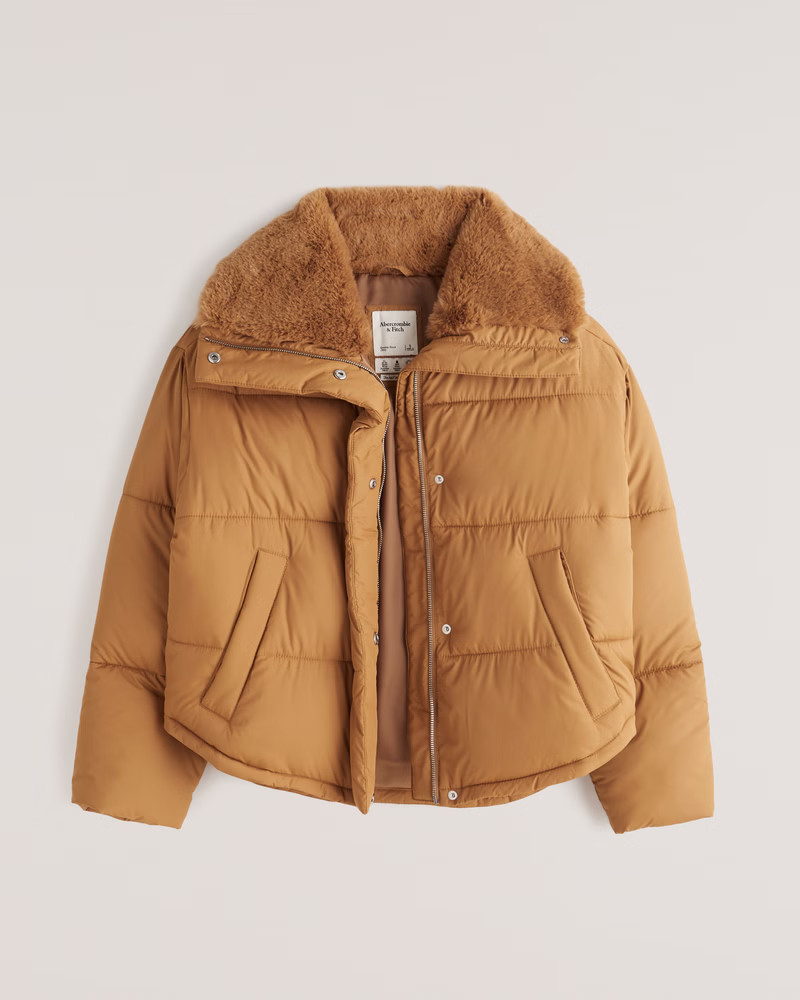 A&F Elevated Mini Puffer | Abercrombie & Fitch (US)