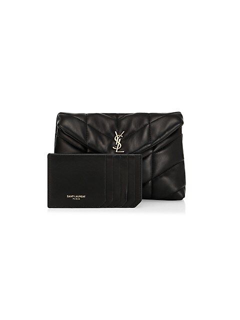 Saint Laurent Clutch - Quilted Leather Bag - YSL Bag | Saks Fifth Avenue