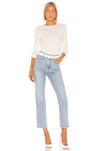 AGOLDE Pinch Waist High Rise Kick in Riptide from Revolve.com | Revolve Clothing (Global)