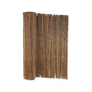 Vigoro 6 ft. H x 8 ft. W Carbonized Bamboo Garden Fence 4477419 - The Home Depot | The Home Depot