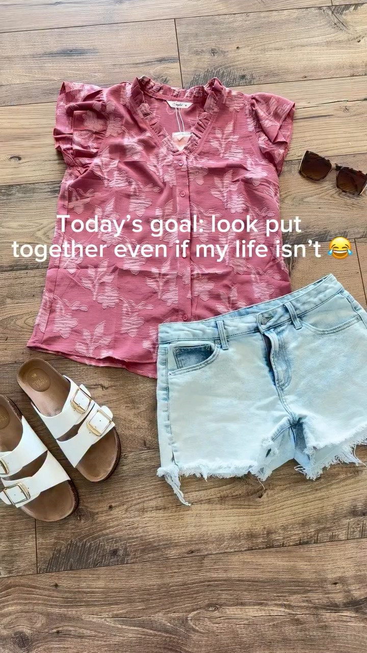 Trying to look a little more put together while working from home lately 🤍

This top is one of those easy throw-on pieces that instantly makes me feel more productive… even when my coworkers are two pugs causing absolute chaos 😂🐶

Lately my version of work-from-home business casual has been:
✨ a cute blouse
✨ denim shorts
✨ comfy sandals
✨ and Jack following me everywhere

This floral top was gifted by @simplee.us 

#workfromhomeoutfit #casualstyle #summerstyle #affordablefashion #momstyle 
ootd everydaystyle shopsimplee

#LTKdayinmylife #LTKgrwm #LTKootd