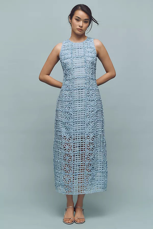Sleeveless Textured Midi Dress | Anthropologie (US)
