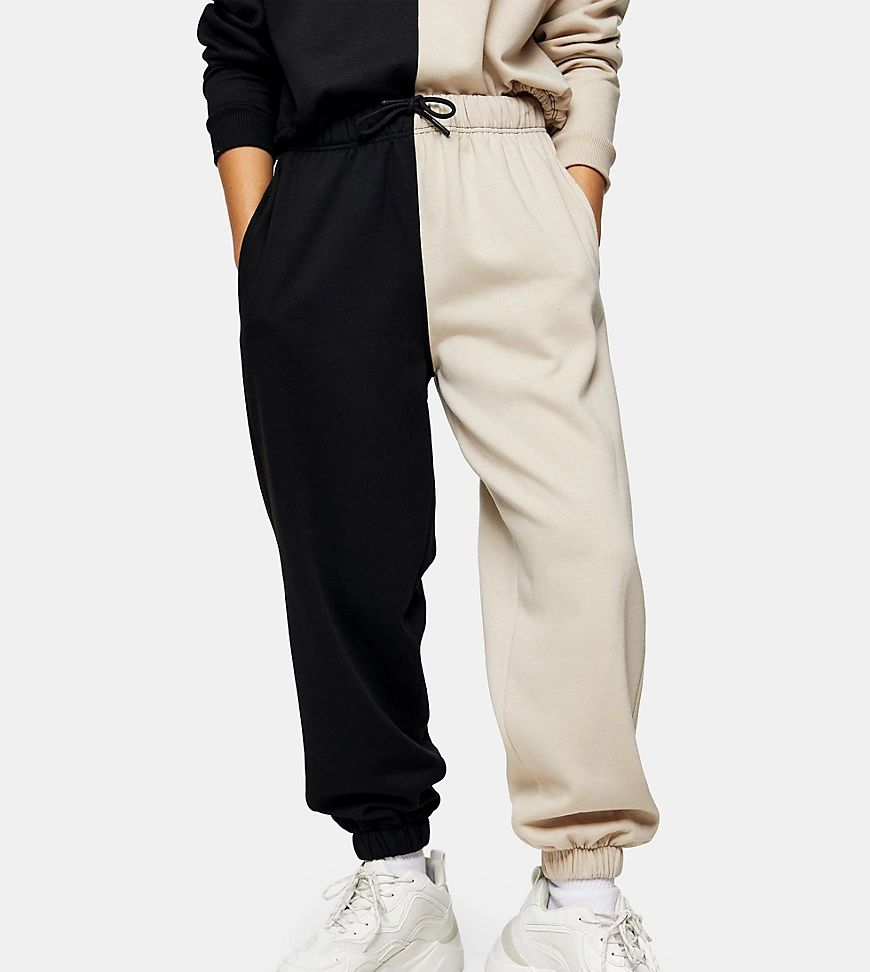 Topshop Petite spliced sweatpants in multi | ASOS (Global)