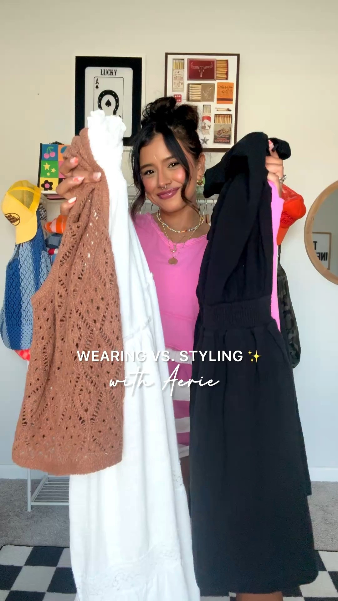 Dress and skirt season is here at @aerie and there are so many good choices! ✨ perfect for summer! ☀️ which outfit did you like best?! Linked all on my LTK, 🔗 in bio 🫶🏽 
#summerdress #summerdressstyle #AerieREAL #AeriePartner #ad

#LTKgrwm #LTKootd