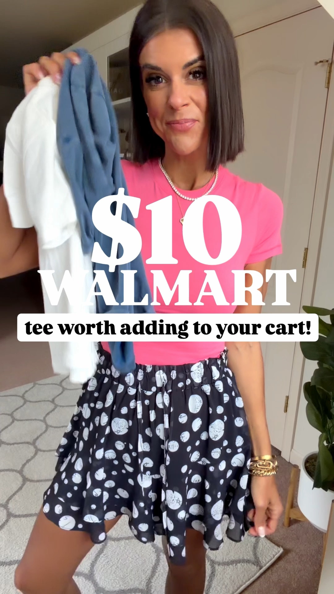 The best $10 Walmart tee!! I’m in size xs. Size small in skort and blazer. Jeans fit tts, size up one in shorts. I’m 5’5 for reference. 

#LTKSeasonal #LTKgrwm #LTKmomlife