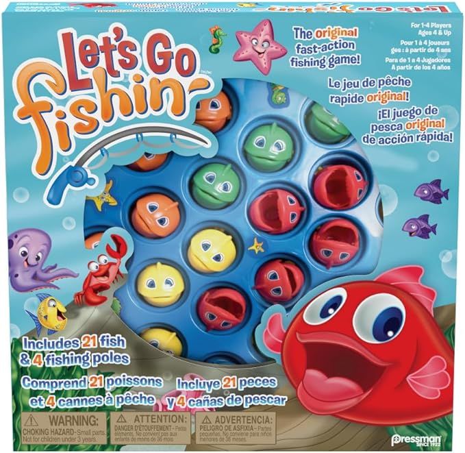 Pressman Let's Go Fishin' Trilingual - Original Fast-Action Fishing Game! | Amazon (CA)