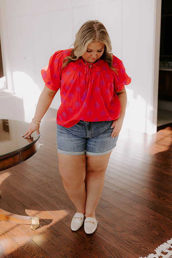Sweetheart Moment Floral Top Curves | Impressions Online Boutique