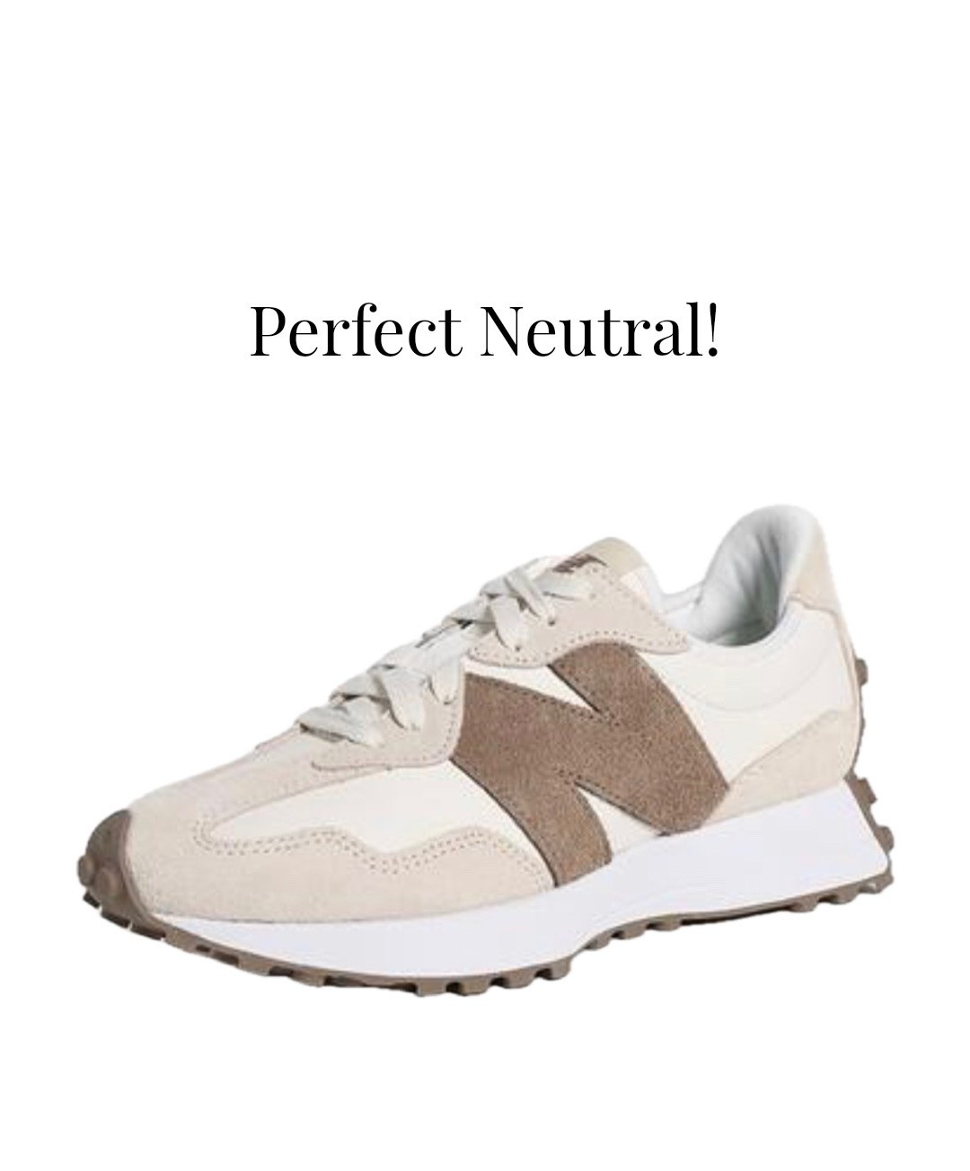 Perfect neutral 327 New Balance sneaker!

#LTKmomlife #LTKOver40 #LTKfitnessgoals