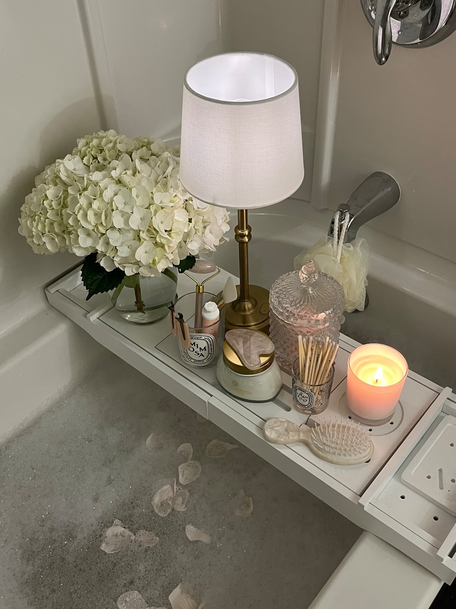 Self care Sunday bath time 🛁🤍🎀🫧

Bath tray, Amazon home finds, self care, beauty, loccitane, soft girl aesthetic, home decor finds, rechargeable lamp, girly girl aesthetic 

#LTKHome #LTKBeauty