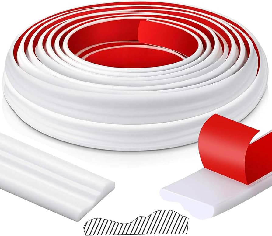 32.8ft x 1.6 Inch Flexible Peel and Stick Molding Trim for Wall, Baseboard, Backsplash, Tile Edge... | Amazon (US)