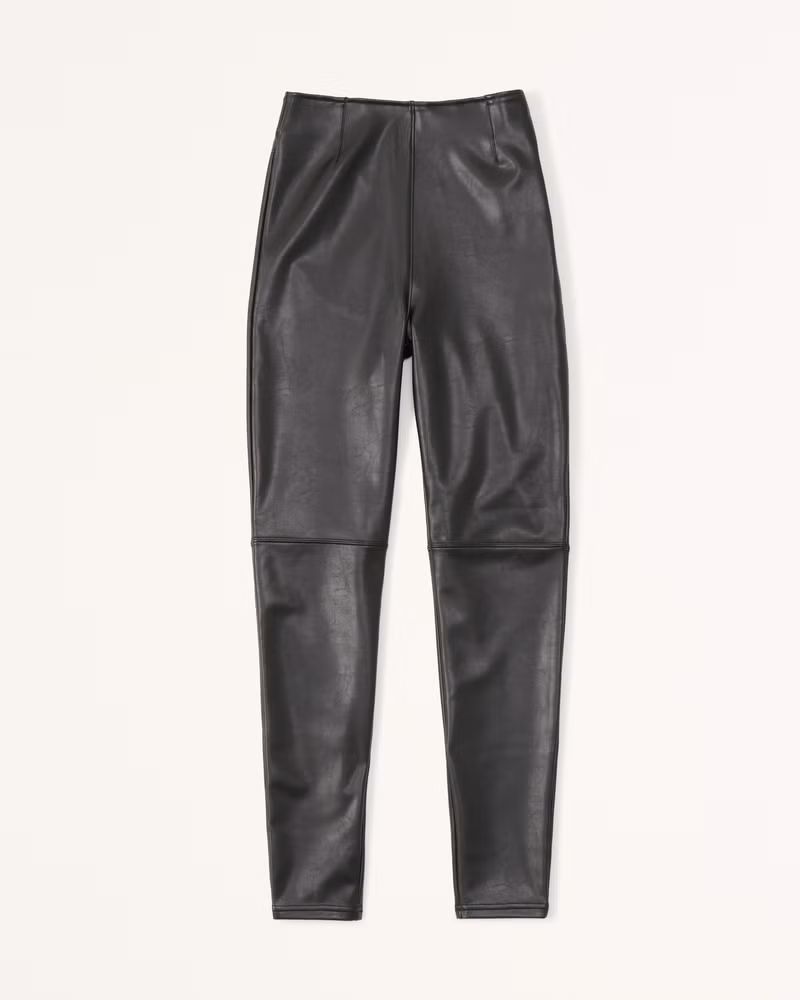 Women's Classic Vegan Leather Leggings | Women's Bottoms | Abercrombie.com | Abercrombie & Fitch (US)