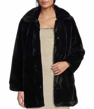 GB Oversized Faux Fur Coat | Dillard's | Dillard's