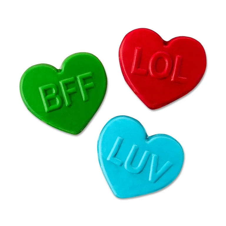 Classroom Exchange Cards with Heart Crayons Party Favors, Multicolor, 8 Count, Valentine's Day by... | Walmart (US)