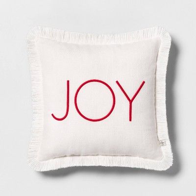 Joy Toss Pillow Red - Hearth & Hand™ with Magnolia | Target